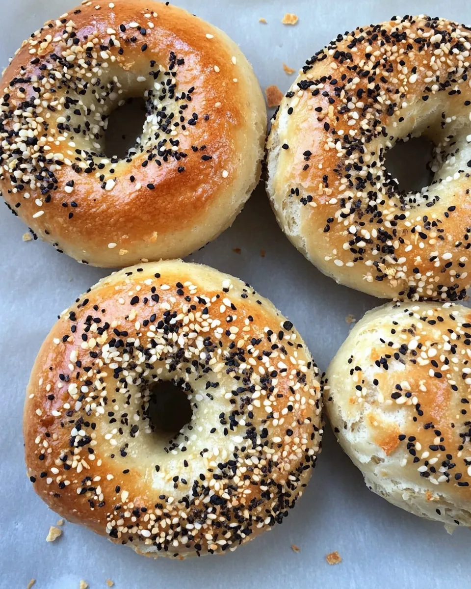 Quick Easy Bagel Recipe food shot