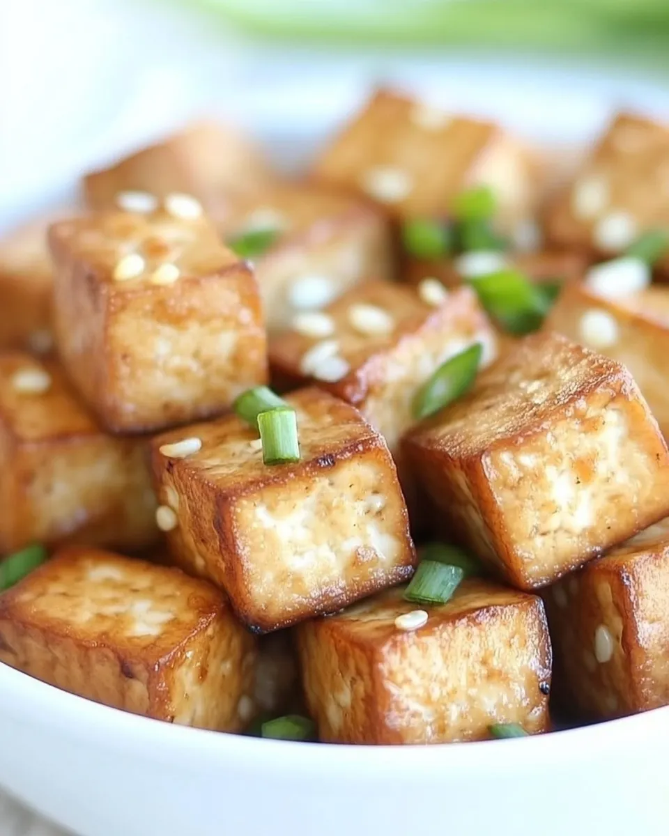 Easy Easy Baked Tofu (Savory!) food shot