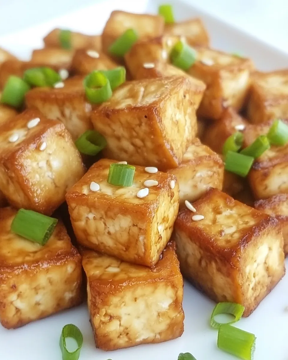 Delicious Easy Baked Tofu (Savory!) plate image