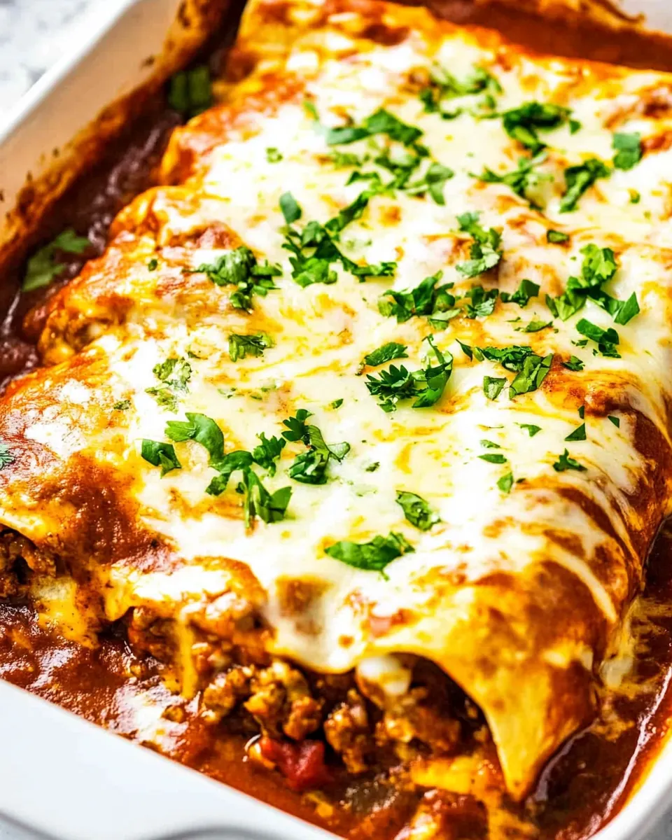 Homemade Easy Beef Enchiladas photo