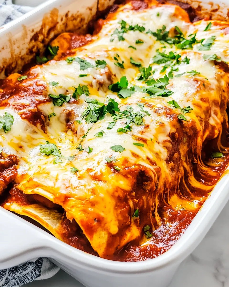 Classic Easy Beef Enchiladas image