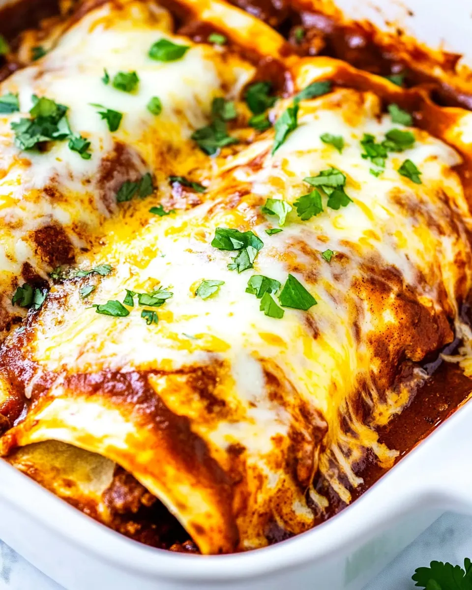 Delicious Easy Beef Enchiladas recipe photo