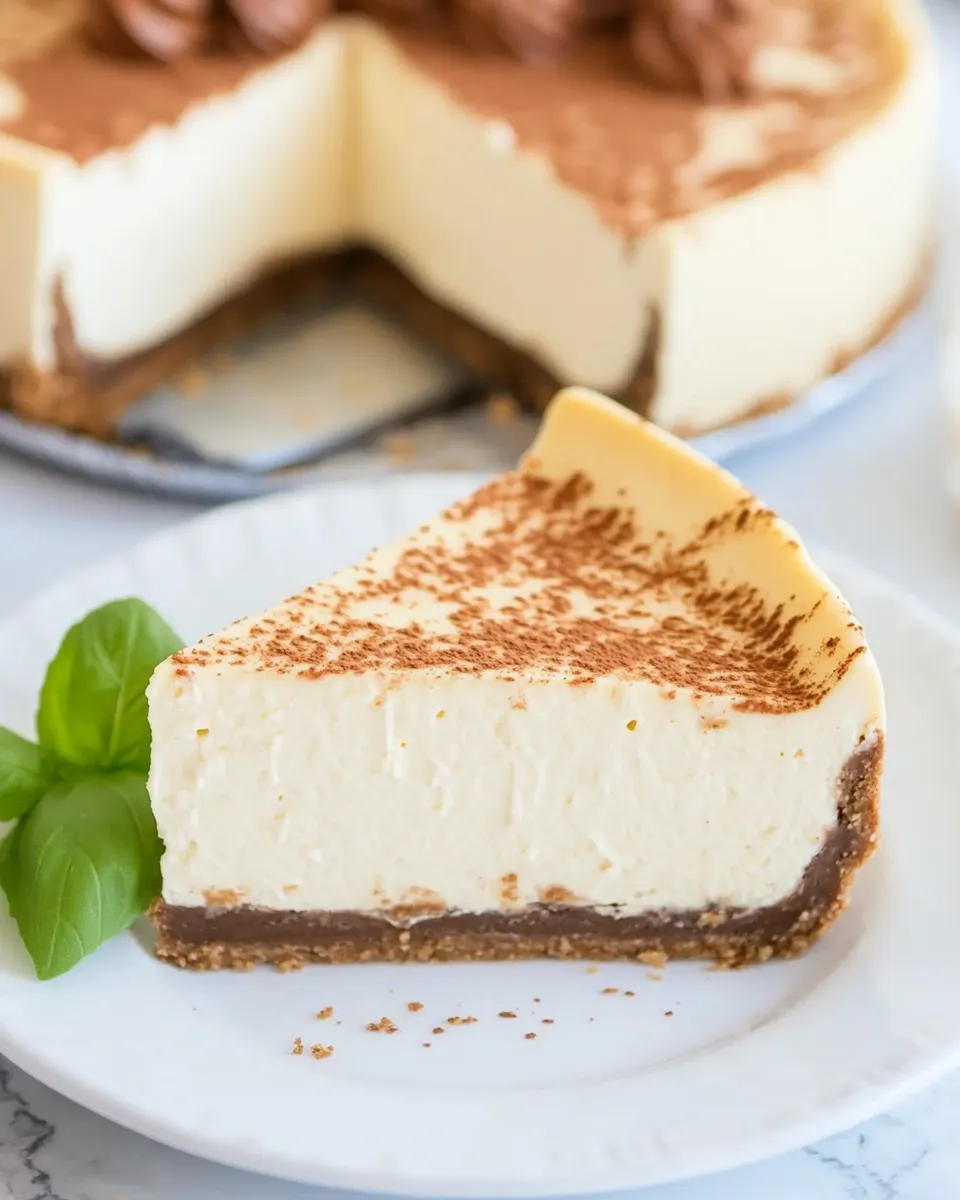 Delicious Easy Blender-Batter Self-Crusting Cheesecake dish photo