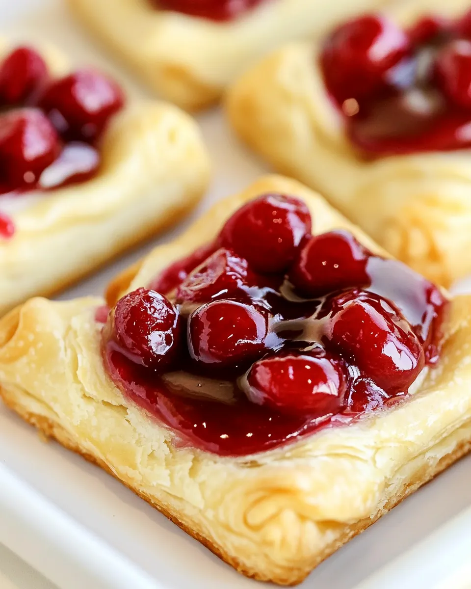 Homemade Easy Cherry Danish photo