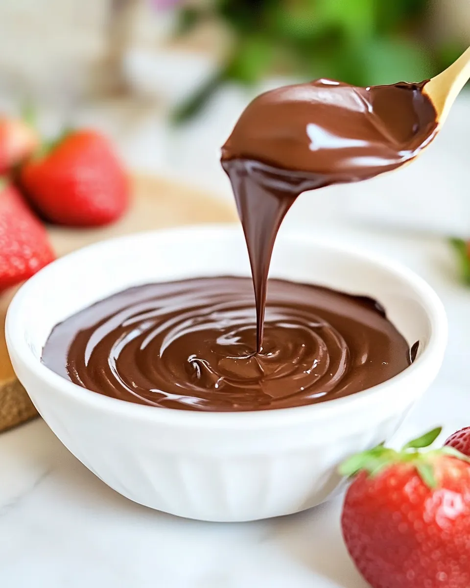 Delicious Easy Dipping Chocolate recipe photo