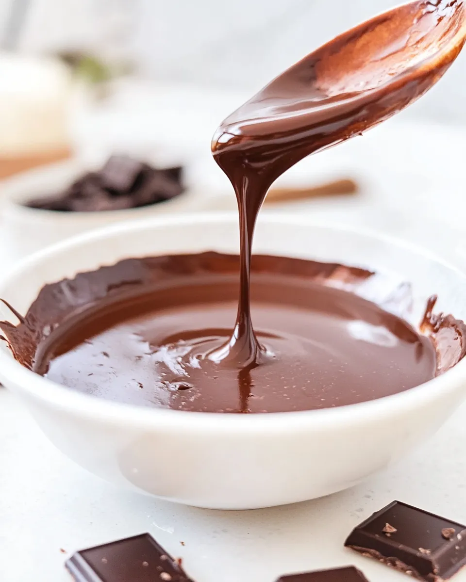 Quick Easy Dipping Chocolate food shot