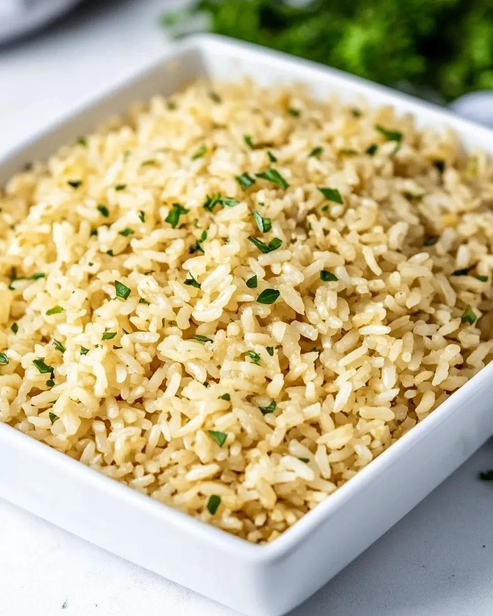 Homemade Easy Garlic Rice Pilaf photo