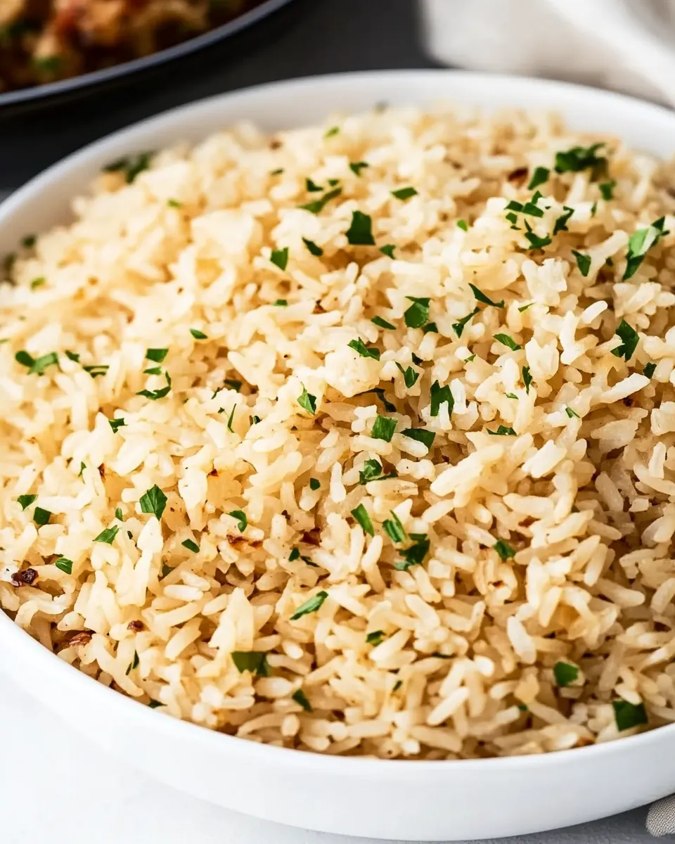 Classic Easy Garlic Rice Pilaf recipe image