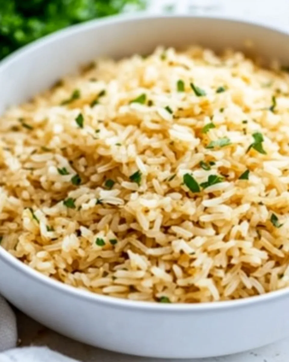 Delicious Easy Garlic Rice Pilaf dish photo