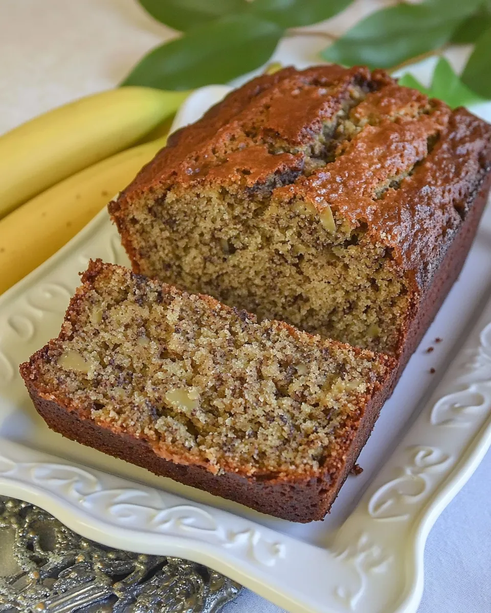 Classic Easy Homemade Banana Nut Bread Recipe image