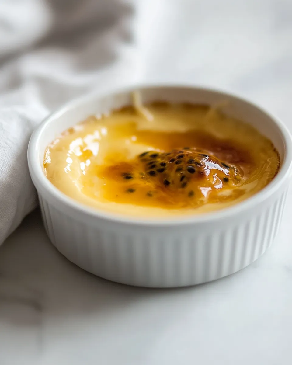 Quick Easy Instant Pot Instant Pot Crme Brle with passionfruit dish photo