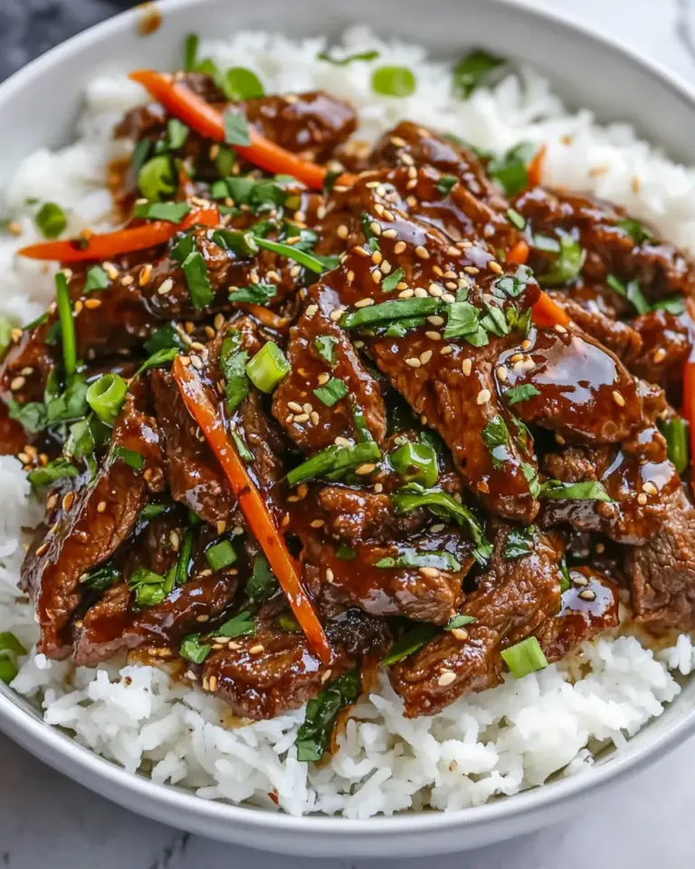 Homemade Easy Mongolian Beef Recipe photo
