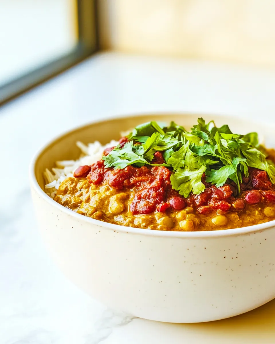 Delicious Easy Red Lentil Curry (Vegan & One-Pot Recipe!) recipe photo