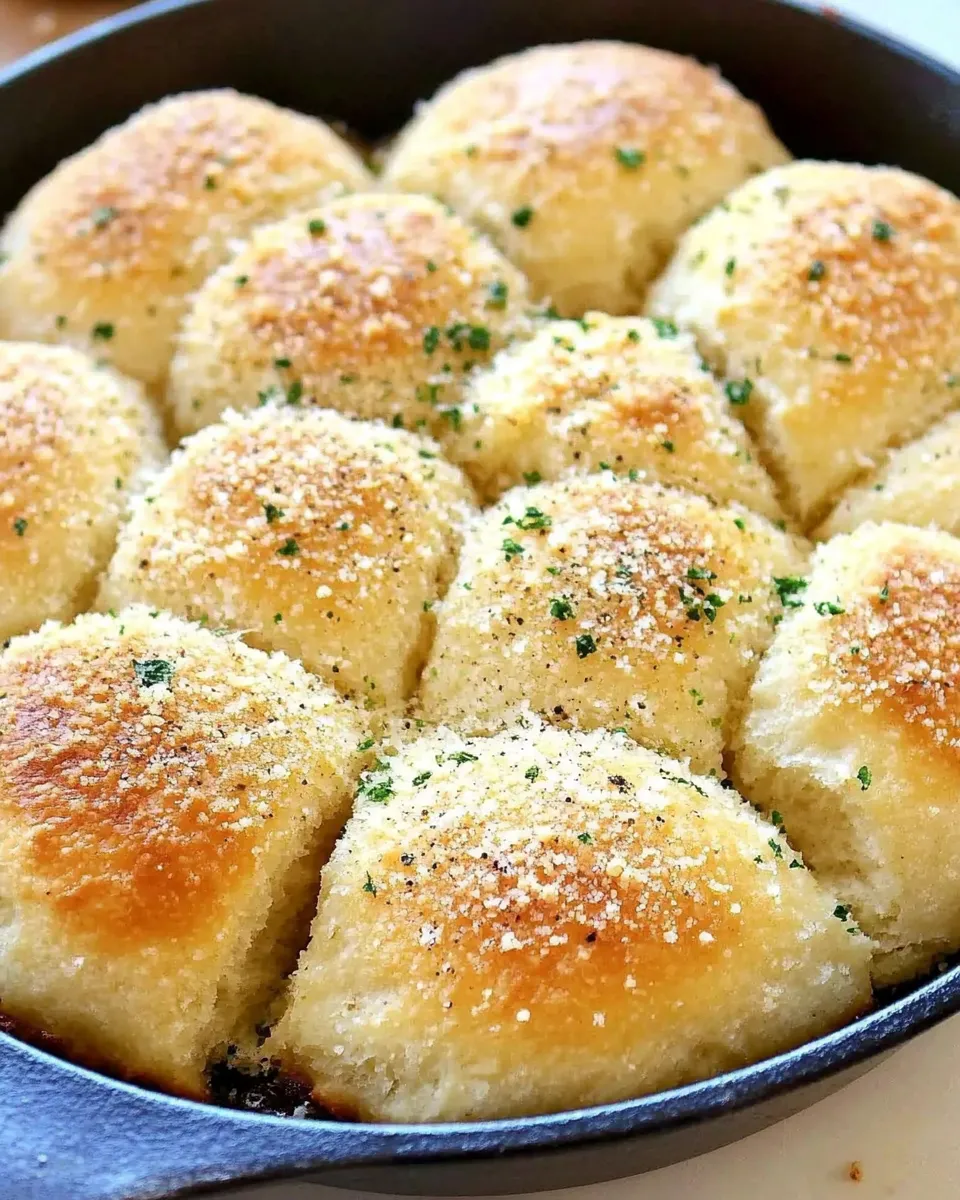 Quick Easy Skillet Rolls food shot