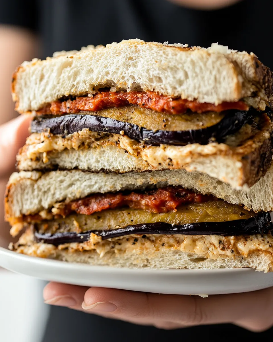 Classic Eggplant Parmesan Sandwich image