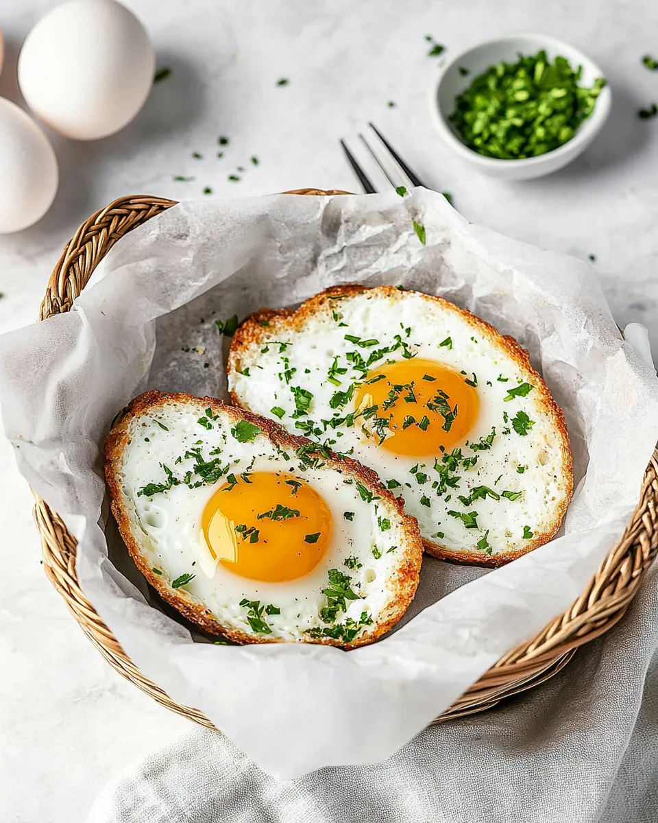 Delicious Eggs in a Basket recipe image