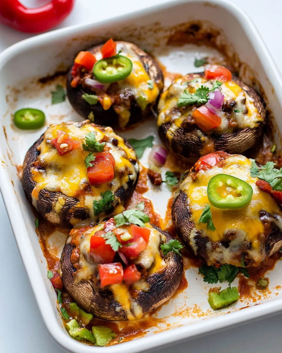 Delicious Enchilada Stuffed Mushrooms dish photo