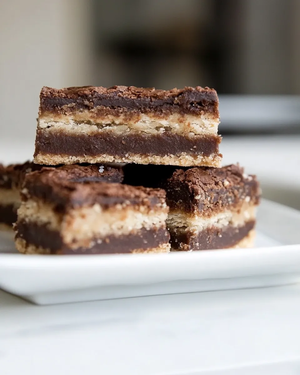 Classic Espresso Shortbread Brownie Bars image