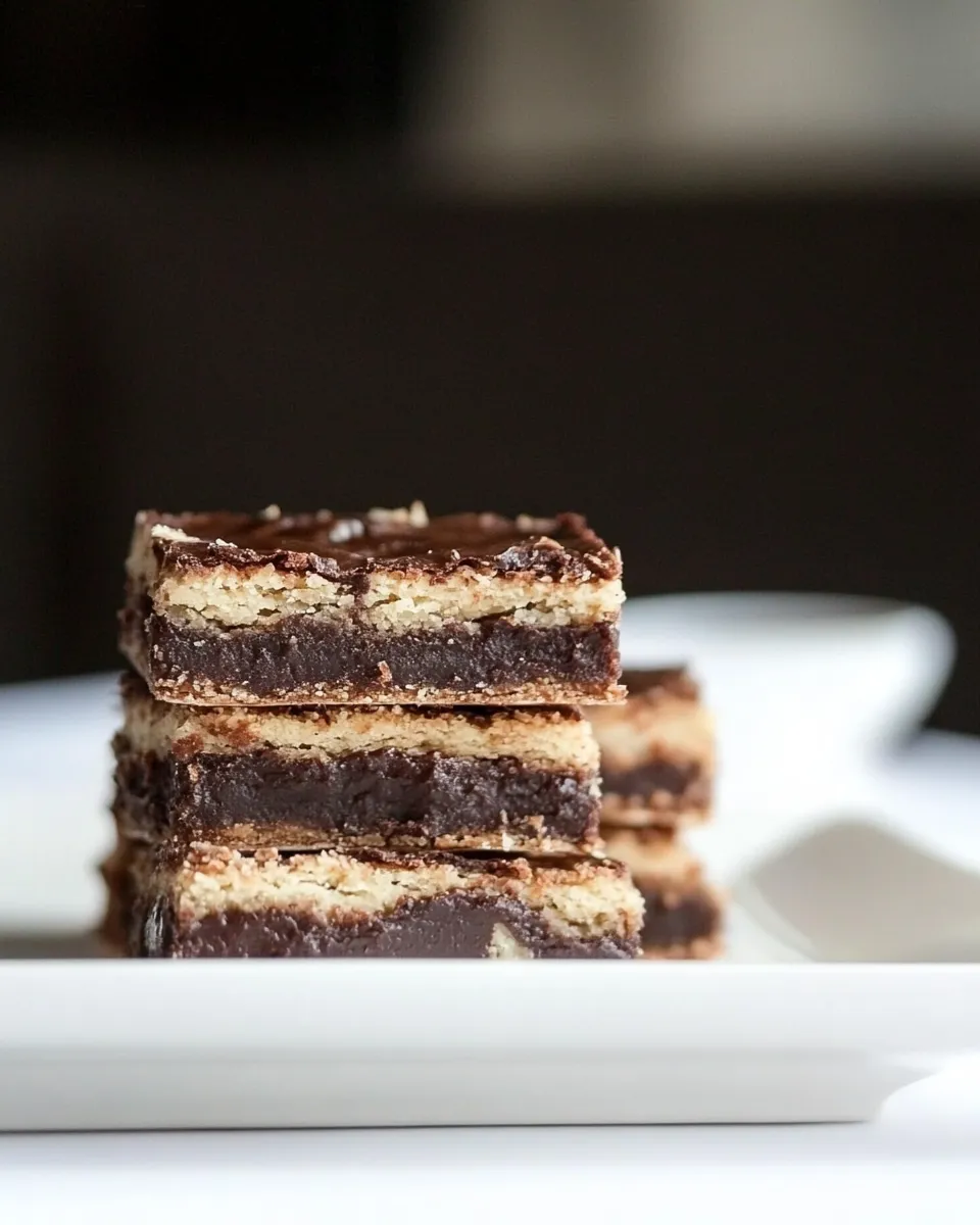 Easy Espresso Shortbread Brownie Bars recipe photo