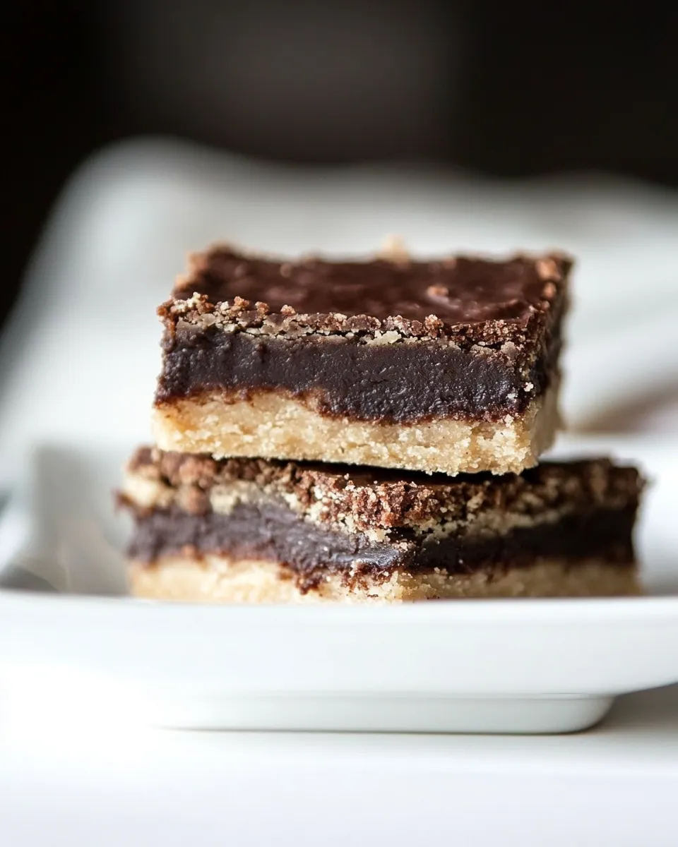 Delicious Espresso Shortbread Brownie Bars shot