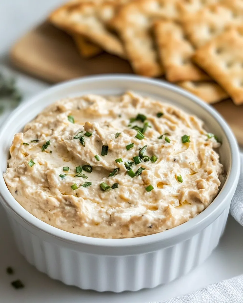 Delicious Fish Dip Recipe food shot