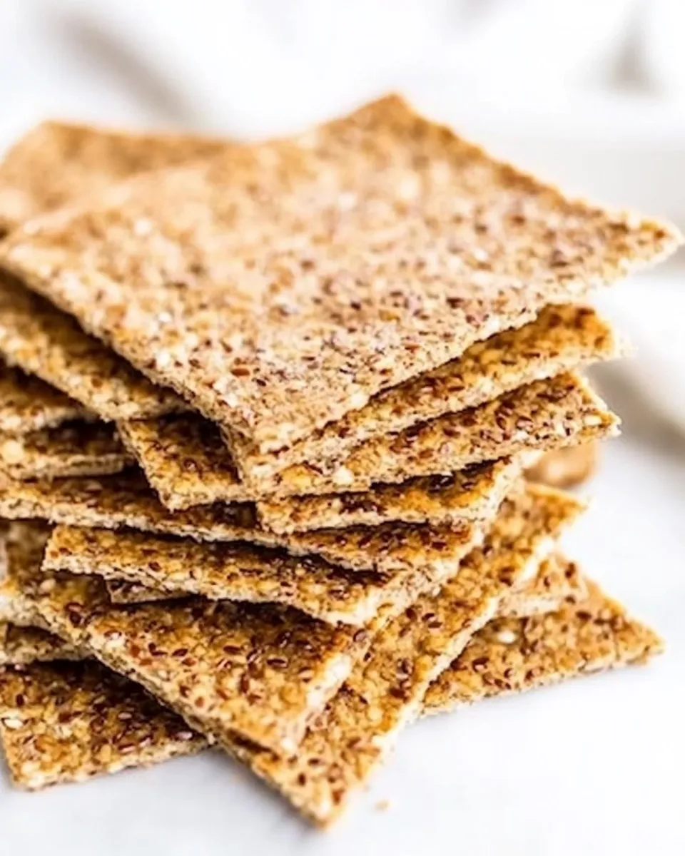 Classic Flaxseed Crackers food shot