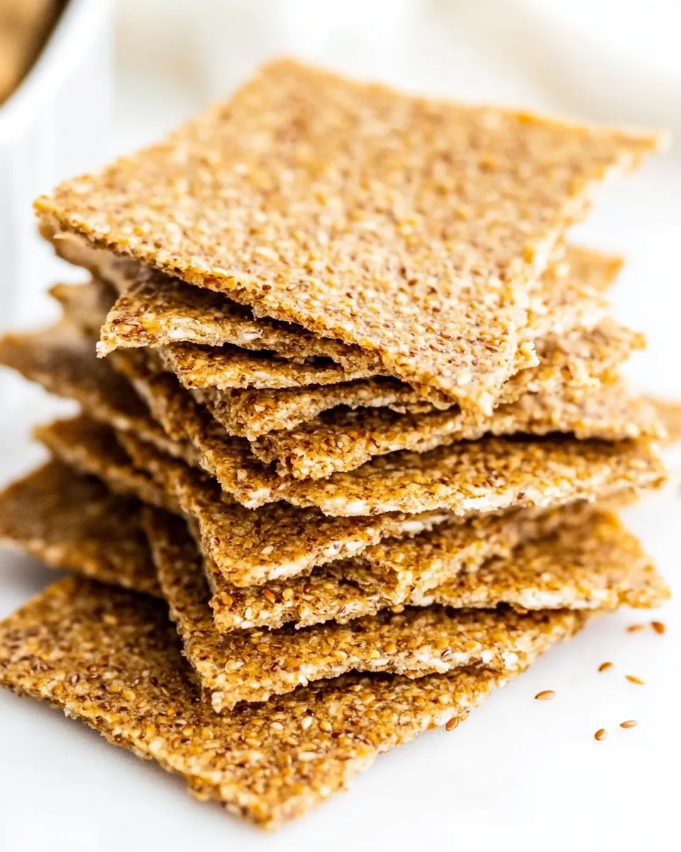 Delicious Flaxseed Crackers dish photo