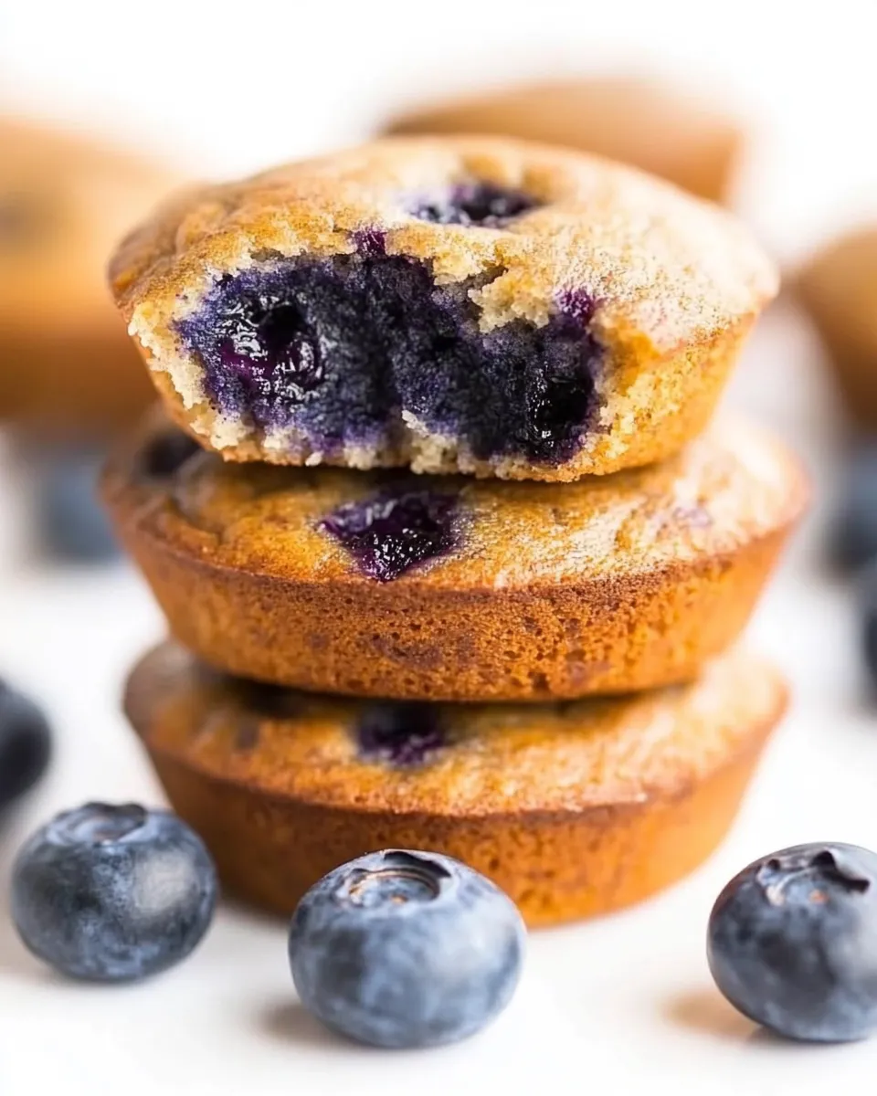 Homemade Flourless Blueberry Banana Blender Muffins photo