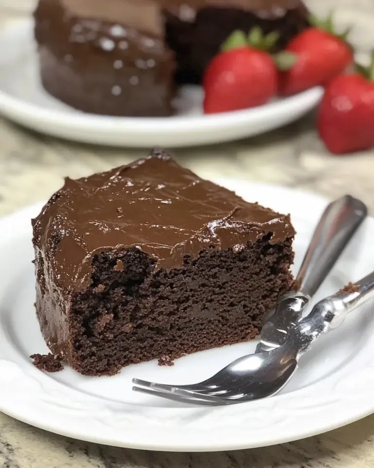 Homemade Flourless Double Chocolate Cake photo