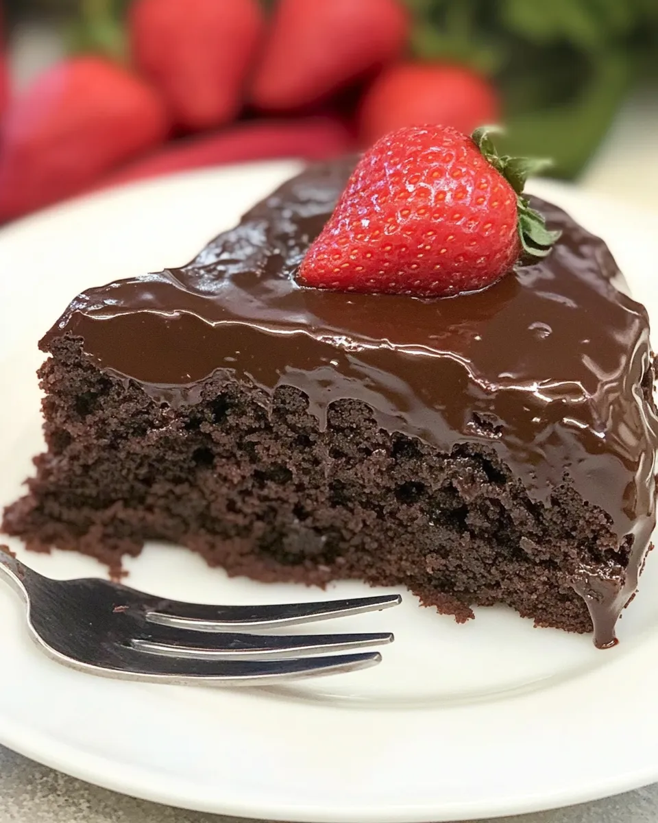Classic Flourless Double Chocolate Cake image
