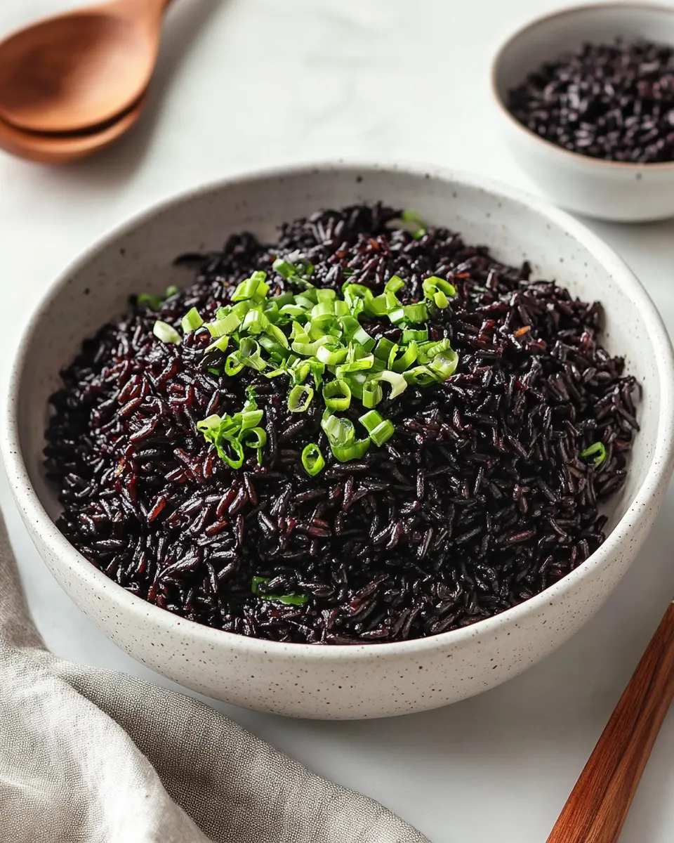 Classic Forbidden Black Rice dish photo