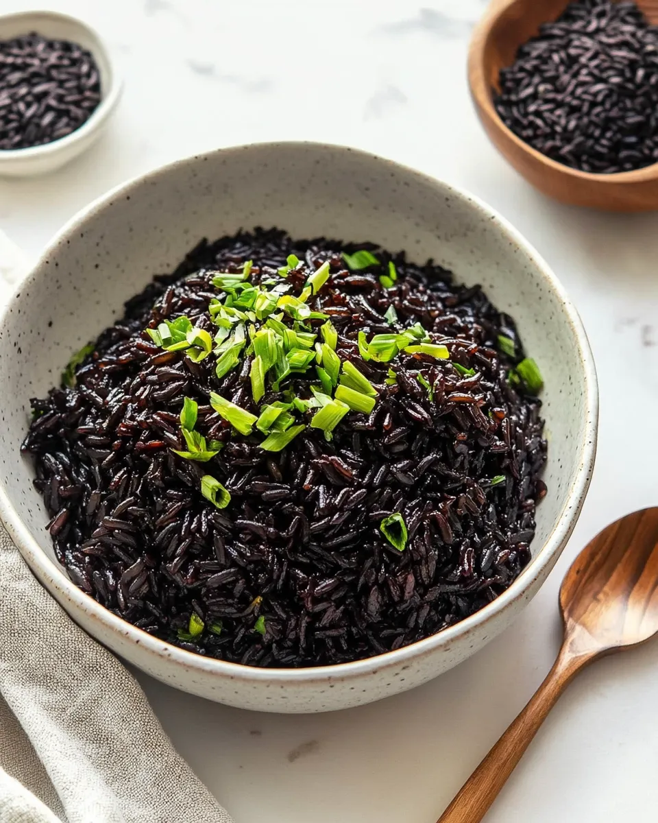 Delicious Forbidden Black Rice plate image