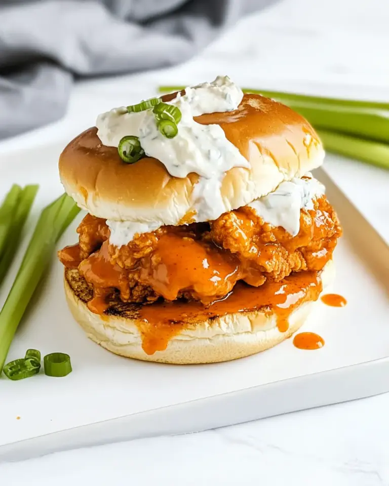 Homemade Fried Buffalo Chicken Sandwich photo