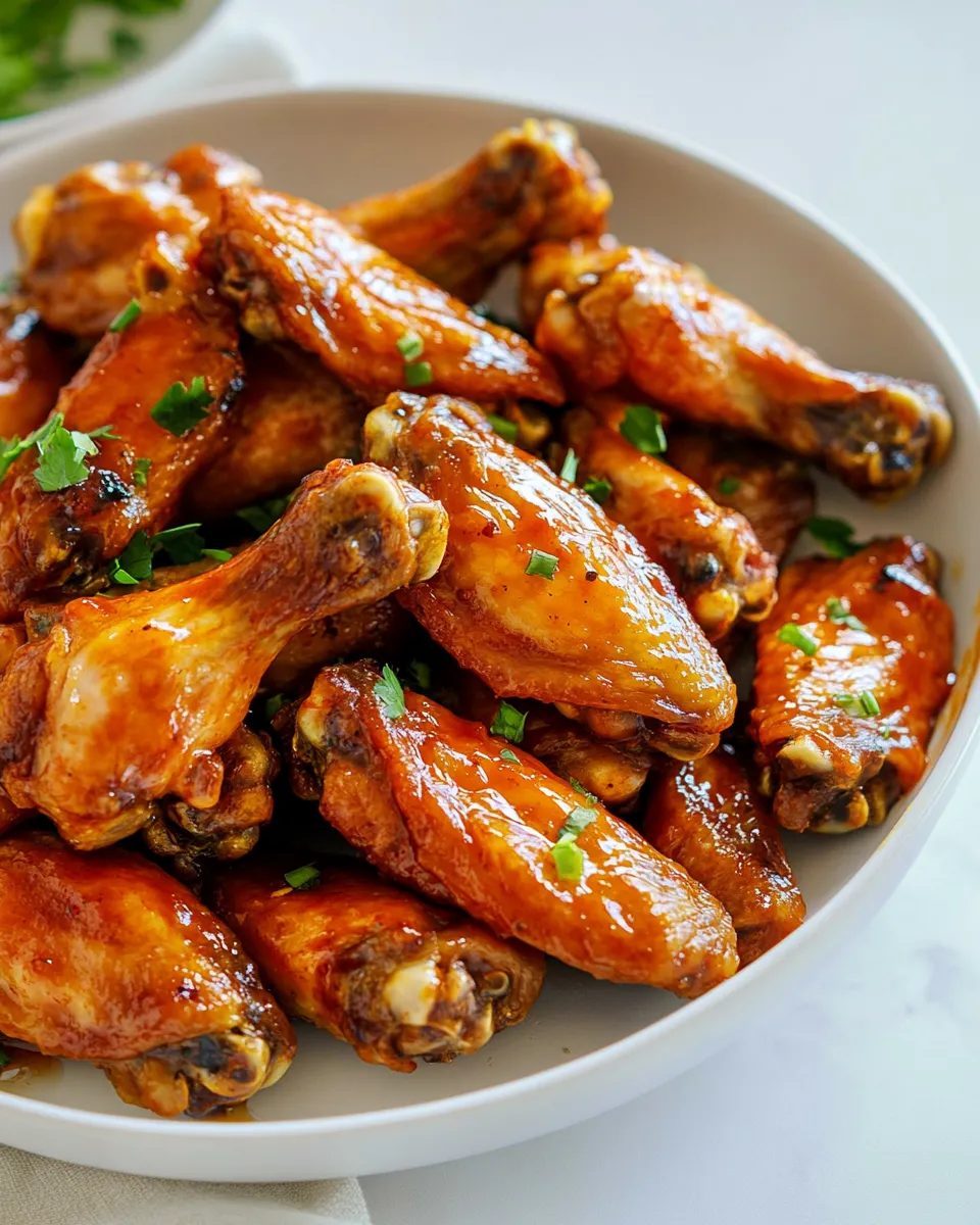 Easy Frozen Chicken Wings food shot