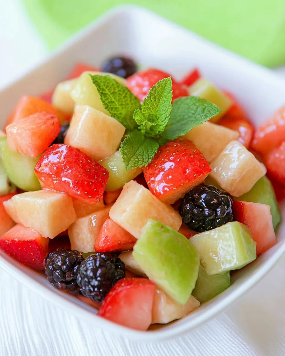 Delicious Fruit Salad with a Citrus and Honey Syrup picture