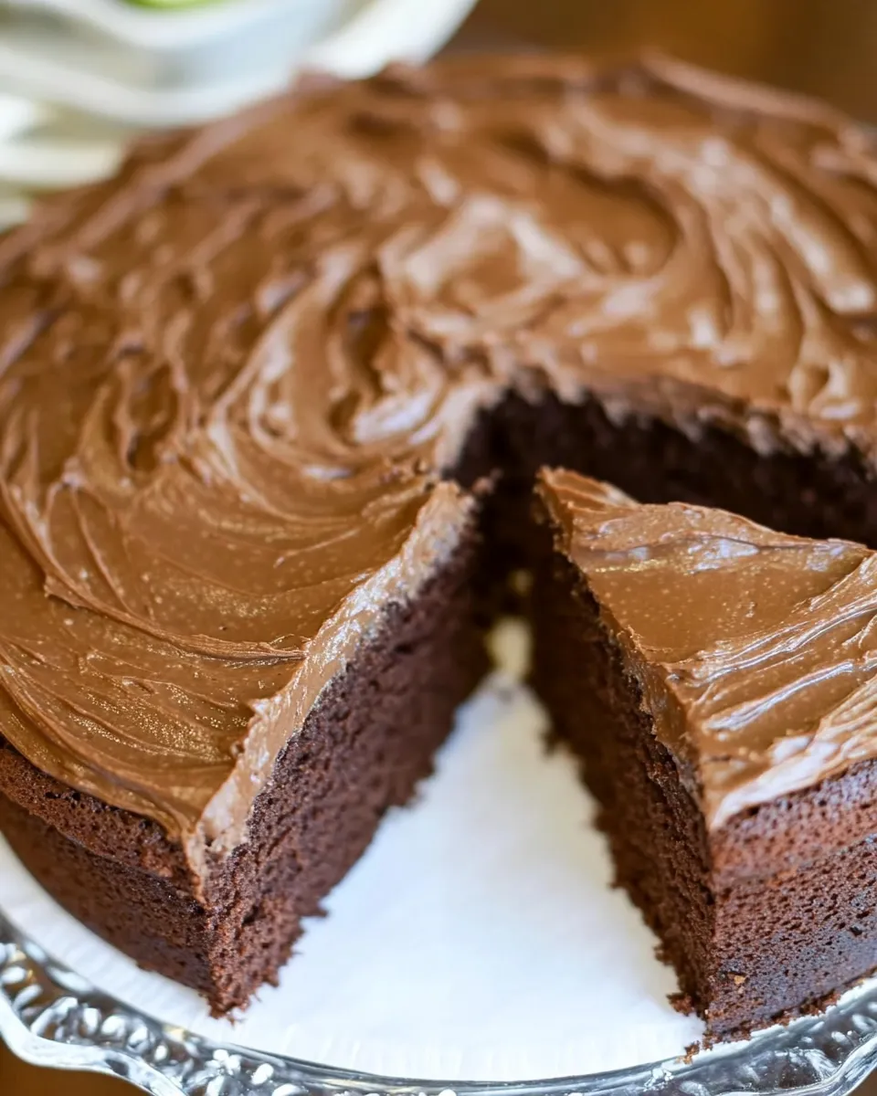 Easy Fudgy Chocolate Avocado Cake recipe photo