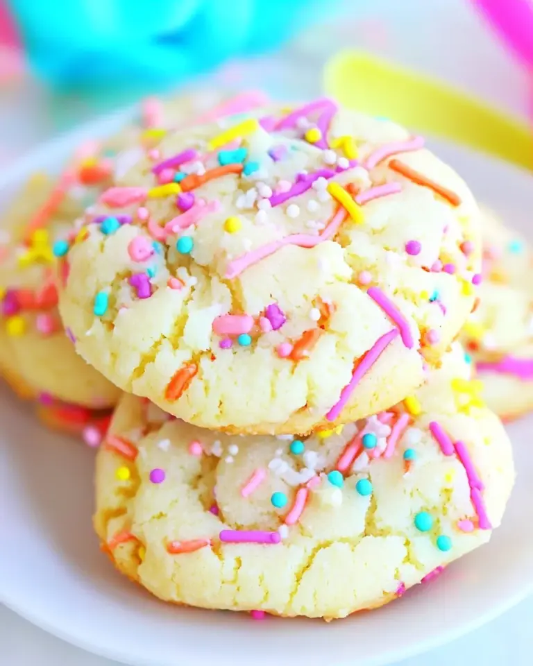 Homemade Funfetti Birthday Cake Sugar Cookies Recipe photo