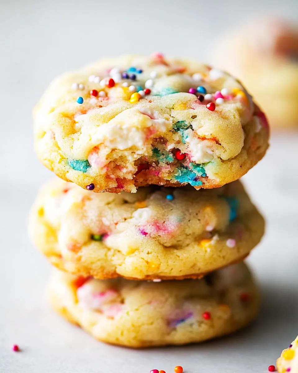 Classic Funfetti Cheesecake Pudding Cookies image