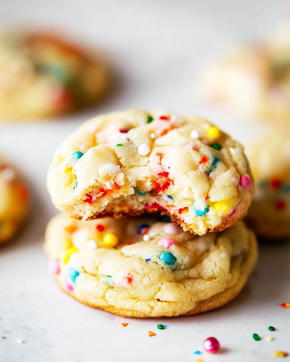 Easy Funfetti Cheesecake Pudding Cookies recipe image