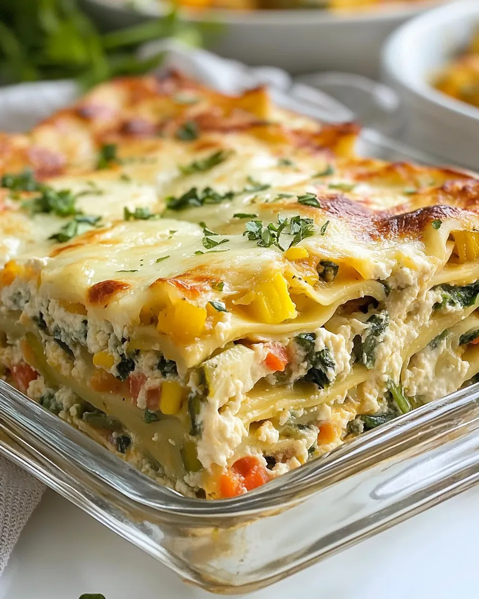 Classic Garden Vegetable Lasagna dish photo