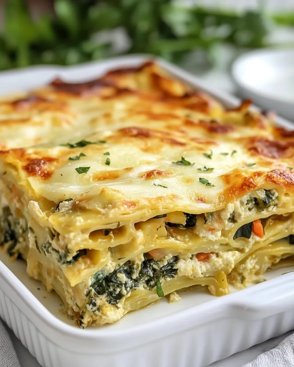 Easy Garden Vegetable Lasagna food shot