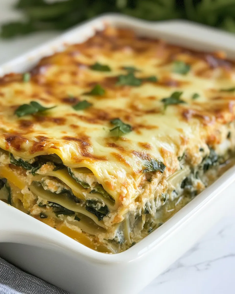 Delicious Garden Vegetable Lasagna plate image