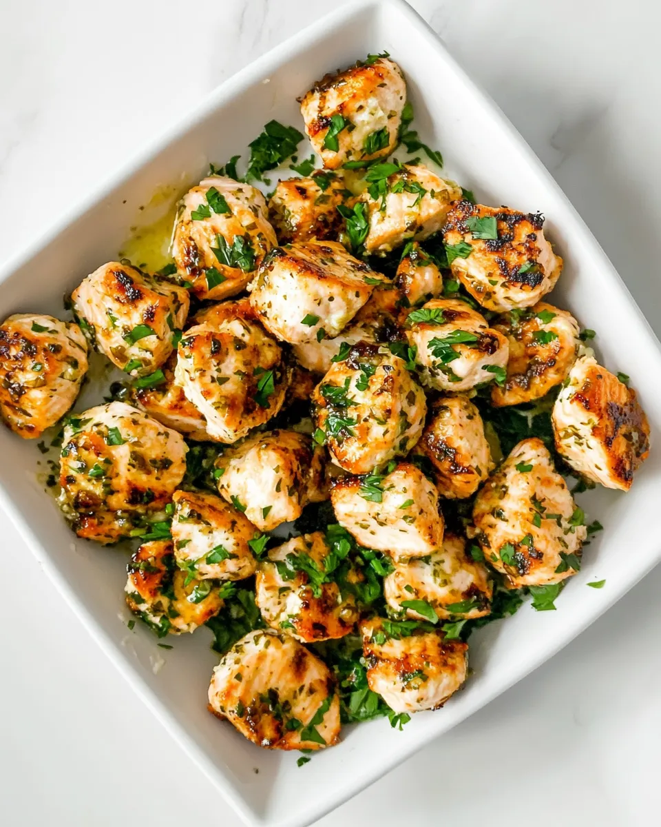 Easy Garlic Butter Salmon Bites recipe photo