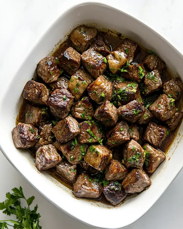 Homemade Garlic Butter Steak Bites photo