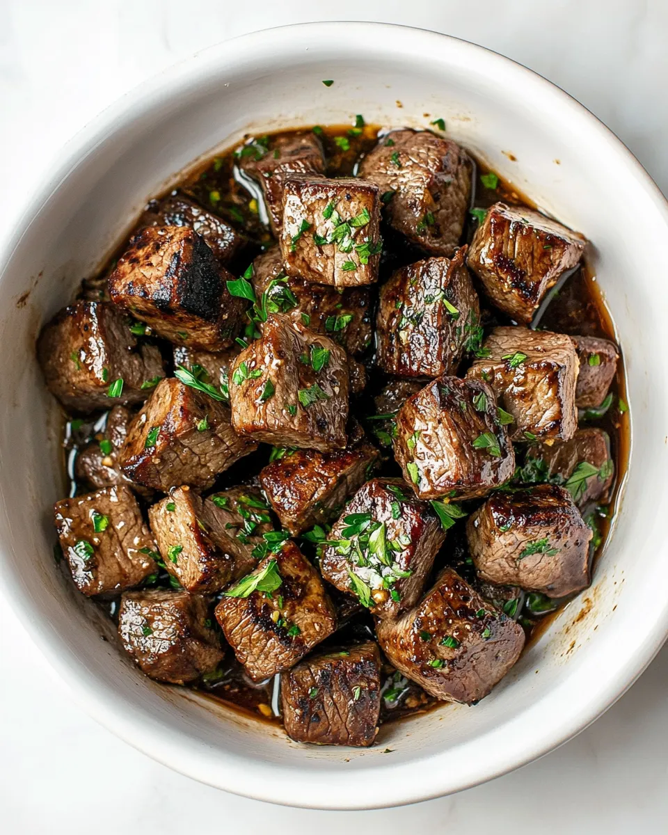 Classic Garlic Butter Steak Bites image