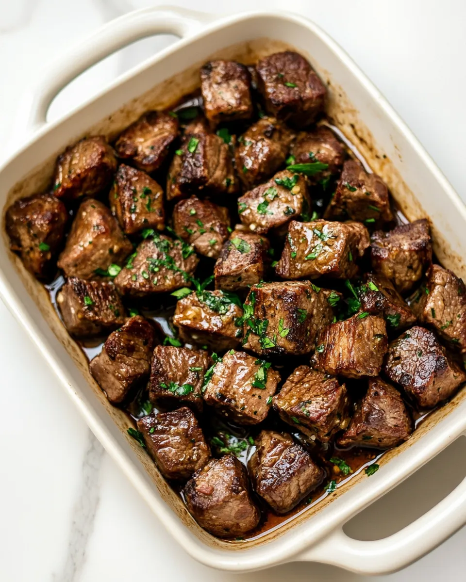 Easy Garlic Butter Steak Bites recipe photo