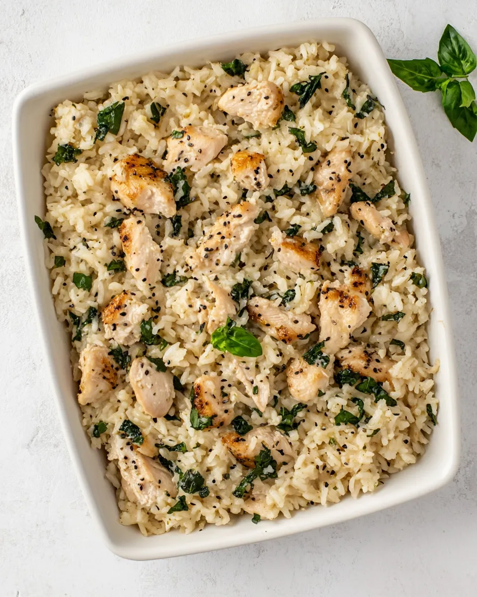 Easy Garlic Chicken and Rice food shot