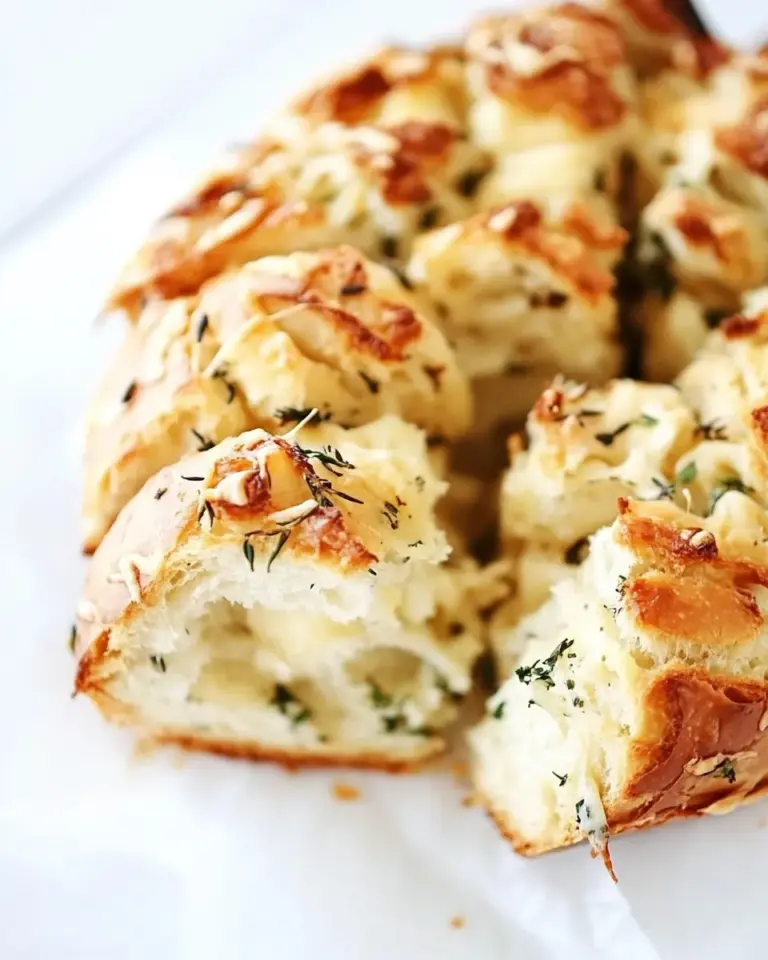 Homemade Garlic Herb and Cheese Pull Apart Bread photo