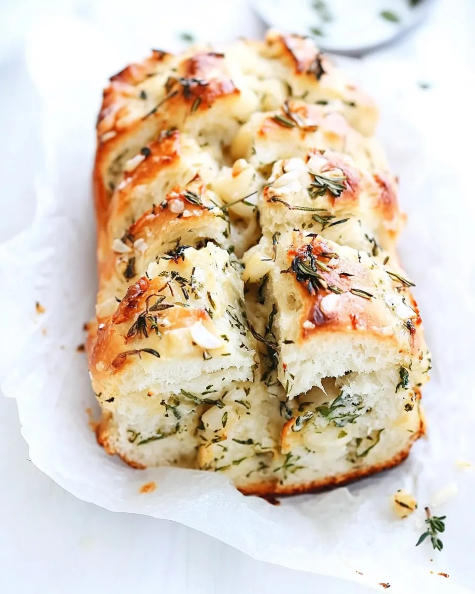 Delicious Garlic Herb and Cheese Pull Apart Bread dish photo