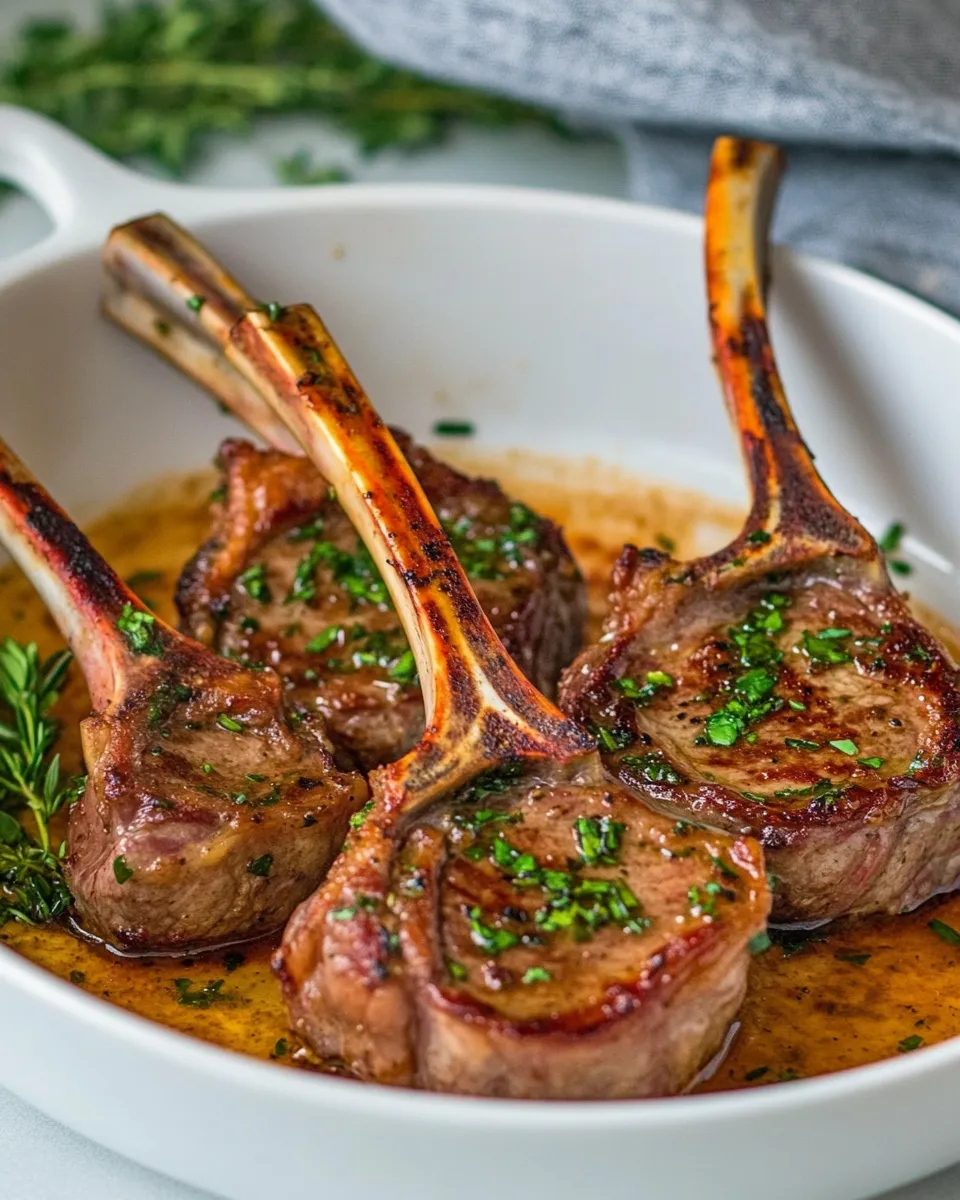 Homemade Garlic and Herb Lamb Chops recipe photo